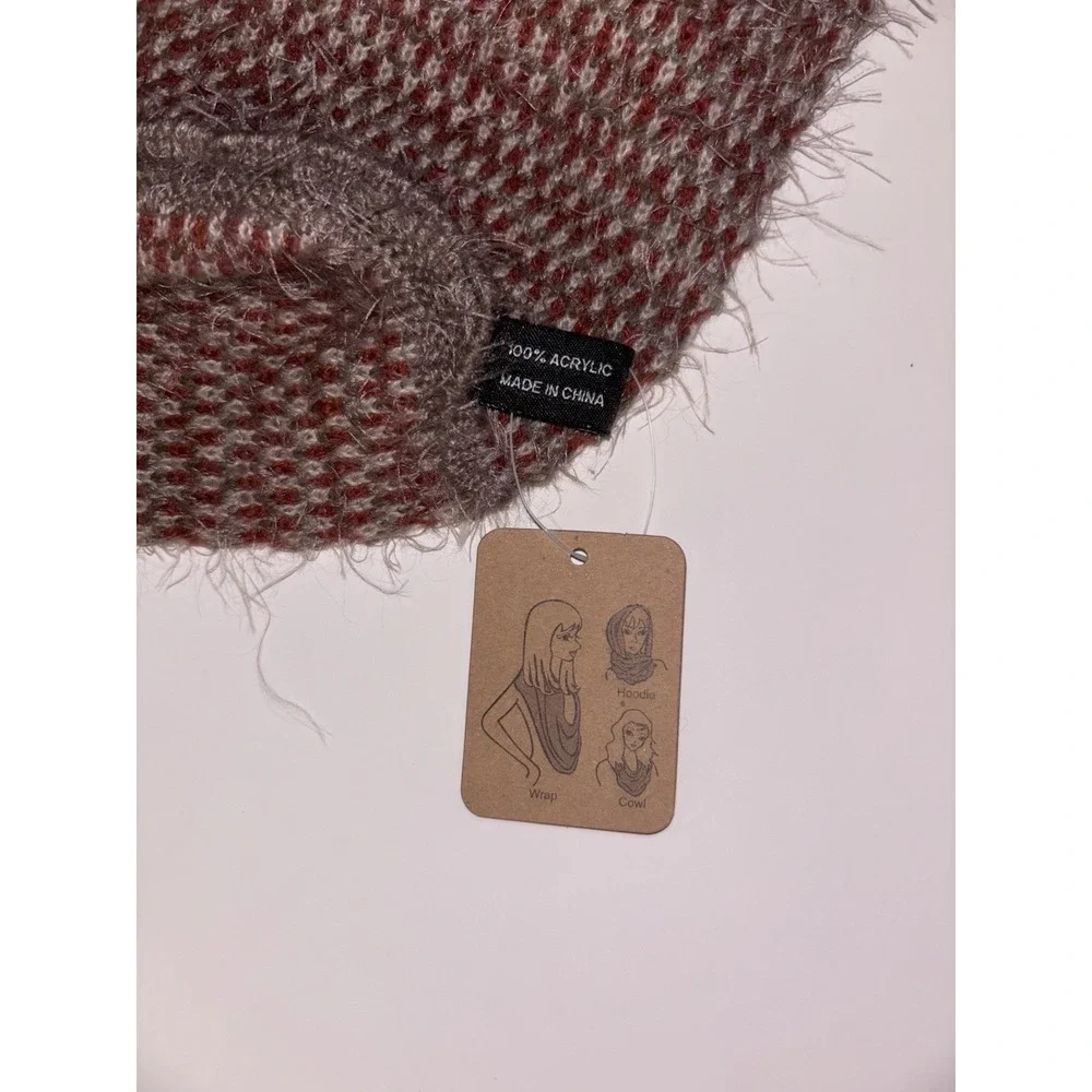 Infinity Super Soft Paisley Scarf Burnt Orange/ Browns NWT